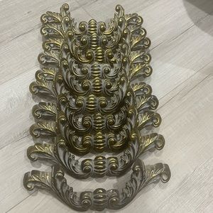 Set of 8 Antique Brass Handles